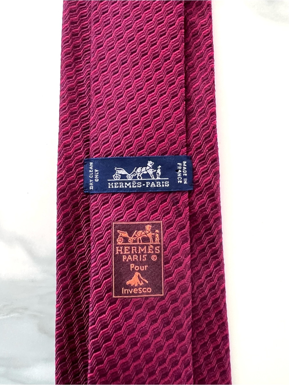 Hermès Limited Edition Corporate Collaboration x Invesco Silk Tie - RARE